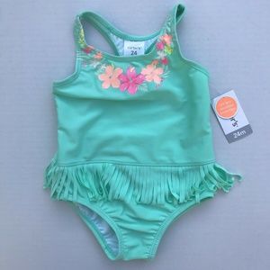 Carter's Flower printed 1 piece swimsuit